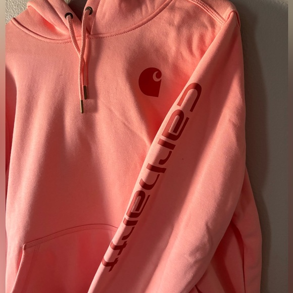 Carhartt XL Relaxed Fit Hoodie in Soft Peach - Picture 2 of 4